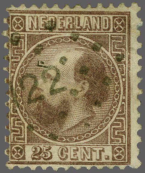 Lot 2099 - cancellations Numeral Cancel -  Corinphila Veilingen Auction 258 - Day 3 Netherlands and colonies single lots, Ramones Collection of Great Britain & WWII Collection of Dr. Keizer