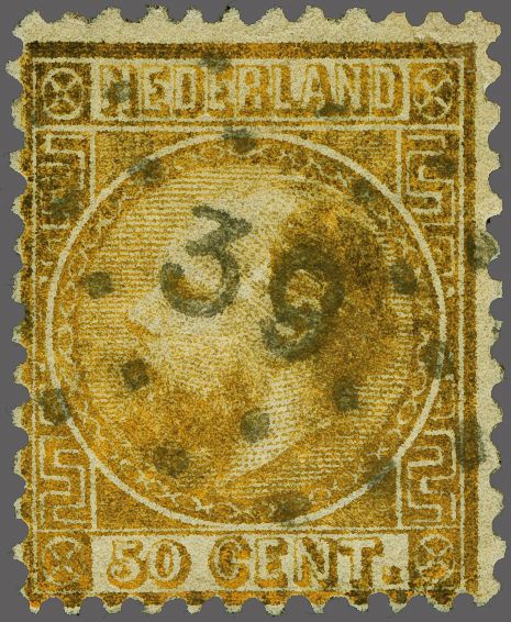 Lot 2091 - cancellations Numeral Cancel -  Corinphila Veilingen Auction 258 - Day 3 Netherlands and colonies single lots, Ramones Collection of Great Britain & WWII Collection of Dr. Keizer